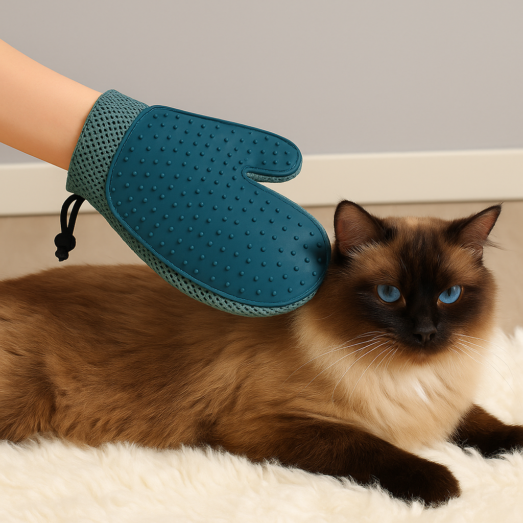 Silicone Massage Gloves and Pet Hair Removal Brushes