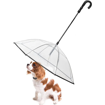 Hot Selling Transparent Pet Supplies Adjustable Pet C Type Umbrella