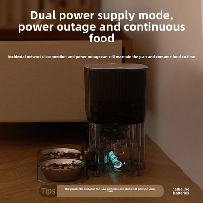 Feeding Accessories - Smart Pet Feeder: 1080P Camera, Night Vision, 6L Timed Food Dispenser, App-Controlled