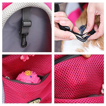 Breathable Mesh Pet Backpack for Dogs and Cats