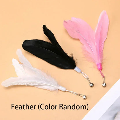 SkyChaser 2-in-1 Feathered Cat Teaser Wand