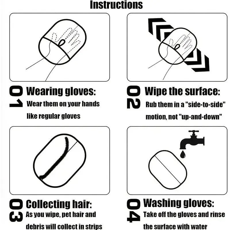 Silicone Pet Grooming Gloves