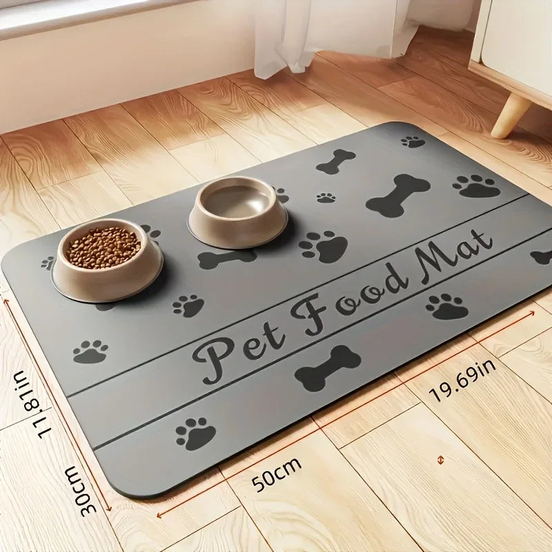 Absorbent Pet Placemat For Food And Water Bowls